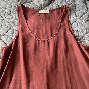 Grape/purple Everlane silk dress. Above knee length